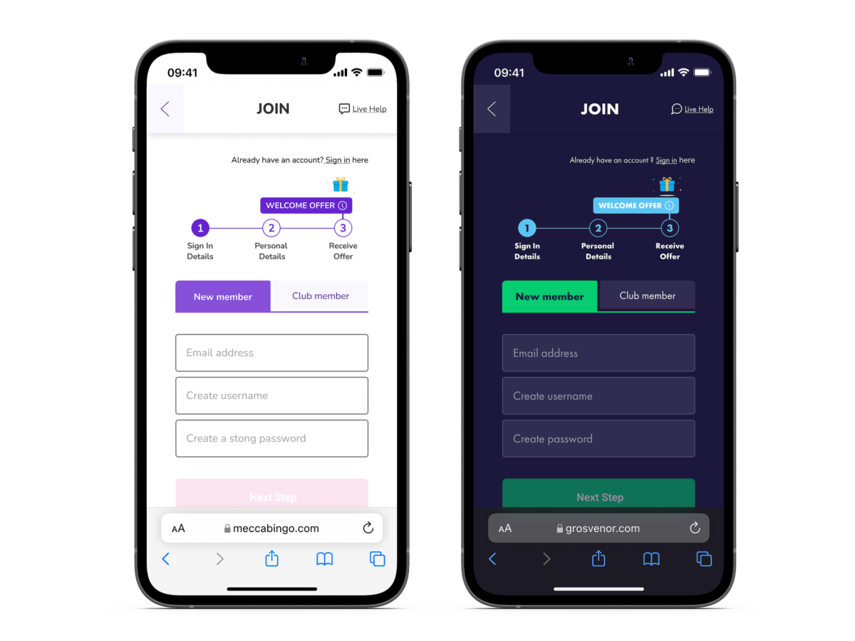 Registration Journey